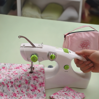 Máquina de Coser Portátil Mini UFR-207, Manual, con Adaptador o Carga USB, Ecológica, para Uso en el Hogar y de Viaje