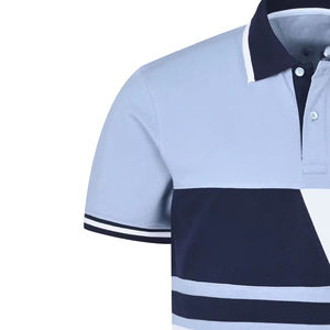 Polo en tissu tricoté respirant à manches courtes 100% coton pour homme, broderie personnalisée, service OEM - Product Image 4