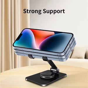 360 Degree <b>Rotating</b> Fully Adjustable Foldable Desktop Phone <b>Stand</b> Compatible All Phones Thick Case Mobile Phone Holder Cradle - Product Image 4