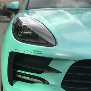 2022 araba moda görünüm ışıltı Tiffany araba sarma filmi 60 "x 50 'hidrofobik Anti asit özel araba wrap