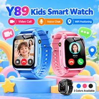 Montre connectée Y89 avec lampe de poche, écran 1,83 pouces, positionnement LBS+WIFI, mode d'urgence, appel vidéo, montre intelligente 4G pour enfants 2026