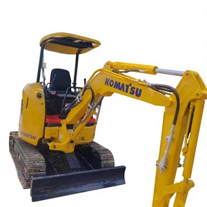 Mini-excavatrice sur chenilles d'occasion Komatsu PC20MR 2T, fabriquée au Japon, moteur Komatsu, petit tracteur-pelleteuse CE - Product Image 1