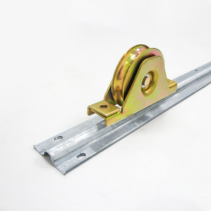 <span class=keywords><strong>Kit</strong></span> de <span class=keywords><strong>rail</strong></span> de porte coulissante en acier moderne R10 de haute qualité, marque Open Brand, avec quincaillerie robuste pour entrepôt, roue inférieure 3mm - Product Image 3