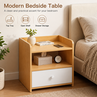 Table de chevet moderne et simple pour la maison, avec rangement sécurisé, petite table d'appoint pour chambre à coucher, armoire de chevet