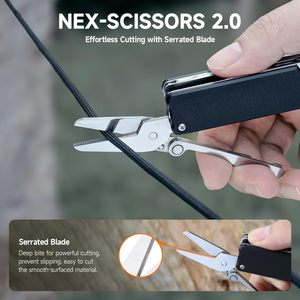 Coltello Pieghevole NexTool Knight K30 con Blocco Asse, Lama Tanto, 11-in-1, EDC, per Campeggio, Escursionismo, Sopravvivenza, Manico G10, Acciaio 14C28N - Product Image 6