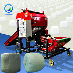 เครื่องอัดฟางหญ้าอัตโนมัติขนาดใหญ่ OCEAN สำหรับฟางเปียก ฟางข้าวสาลี ฟางเขียว ฟางหมัก แบบม้วนกลม พร้อมเครื่องพันฟาง - Product Image 1