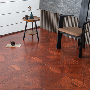 Parquet en bois massif chêne brossé multicouche ISO9001, qualité AB, résistant à l'humidité, système T&G, 15 mm, E0 E1, avec finition WineCellar - Product Image 2