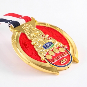 Médaille de course virtuel en émail souple, produit personnalisé, 5K 10K, semi-Marathon, finition - Product Image 4
