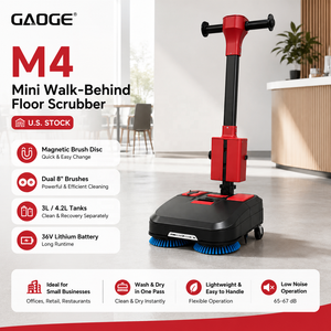 GAOGE M4 US Stock 36V Nettoyeur-sécheur de sols compact à brosse magnétique pour magasins et cliniques - Product Image 1