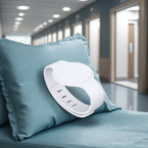 <span class=keywords><strong>Bracelet</strong></span> connecté BLE <span class=keywords><strong>Bluetooth</strong></span> 5.0 iBeacon Eddystone programmable avec bouton SOS d'urgence et alarme - Product Image 5