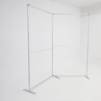 8x8ft Open Book-Shaped Frame Backdrop Stand for Baby Shower and Graduation Party