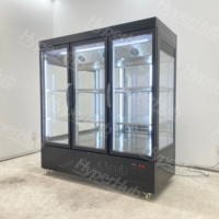 Vitrine Réfrigérée Panoramique Sur Mesure pour Fleurs, Équipement de Supermarché, Réfrigérateur Commercial Anti-Buée pour Présentation Florale