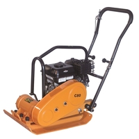 Compacteur à plaques vibrantes C80, prix d'usine, moteur à essence 5,5 ch, plaque 59x42 cm, haute efficacité, garantie 1 an pour la construction