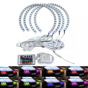 RGB <span class=keywords><strong>E36</strong></span> E46 E31 E39 131MM 146MM Halo Rings DRL fendinebbia Angel Eyes faro uso per <span class=keywords><strong>bmw</strong></span> e46 E90 angel eyes - Product Image 5