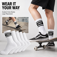 Chaussettes en coton décontractées sur mesure, ultra douces, tricotées, pour les loisirs, les voyages et le quotidien
