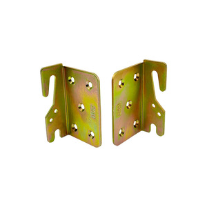 Soportes de Esquina para Cama, Acero al Carbono Galvanizado con Zinc, Tamaño del Orificio de 25 mm, Herrajes Duraderos para Muebles de Armario - Product Image 1