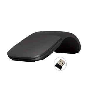 Ultra ince 2.4Ghz katlanabilir kablosuz optik fare USB mat ark dokunmatik taşınabilir ergonomik dizüstü için fare bilgisayar - Product Image 1