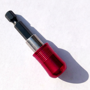 Hexagonal Magnetic Screwdriver Bit Adapter Sleeve 60mm Rose Red Self Locking <b>Extension</b> <b>Rod</b> Purple Sandalwood for Electric Drill - Product Image 1