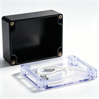 Caja de Conexiones Impermeable de ABS de 115x90x55 mm con Tapa Transparente de PC, IP65, Caja Eléctrica para Exteriores, Carcasa Universal para PCB, Caja para Proyectos