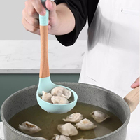 Accessoires de cuisine, outils de cuisson, ensemble de 5 ustensiles de cuisine en silicone de qualité alimentaire avec spatule et cuillère pour la cuisine à domicile