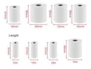 Rouleau de papier thermique pour caisse enregistreuse ATM 80 mm, papier thermique pour caisse enregistreuse 80x60, rouleau de papier thermique POS - Product Image 5