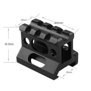 รางนำแบบ CNC ขนาด 20 มม. สำหรับยิงปืนแบบยุทธวิธี 3 ร่อง ทำจากอลูมิเนียมอัลลอยด์ อุปกรณ์เสริมสำหรับการล่าสัตว์กลางแจ้ง - Product Image 1