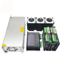 Kit de moteur pas à pas CASUN Nema 23 hybride pour routeur CNC 3 axes avec pilote TB6600 et alimentations 350W