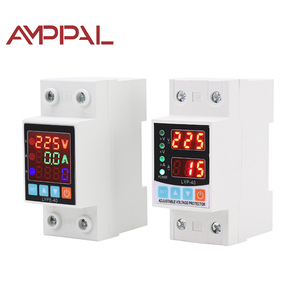 单相交流数字显示自动电压调节器 40A 63A 220V DIN 导轨式可调过压/欠压保护器 - Product Image 4