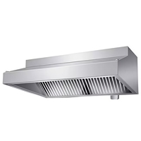 Penghisap Asap Dapur Restoran Komersial Bahan Stainless Steel Sistem Ventilasi Ekstraksi Kuat untuk Peralatan Katering