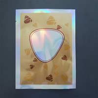 Sachet plat rétractable à fenêtre transparente de qualité supérieure, à trois côtés scellés, imprimé sur mesure, résistant à l'humidité, pour aliments pour bébés
