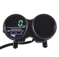 Nouveau tableau de bord numérique pour moto, affichage LED, compteur de vitesse, compteur kilométrique, tachymètre, modification du compteur Bajaj CT100, ABS de haute qualité