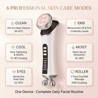 Appareil de lifting facial vibrant 3D portable pour le cou, le visage et les yeux, avec rouleau de glace, masseur électrique de beauté pour le visage et le cou