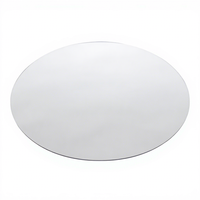 Présentoir de buffet rond en acrylique effet miroir argenté, support décoratif pour buffet, idéal pour mariages, fêtes et pâtisseries