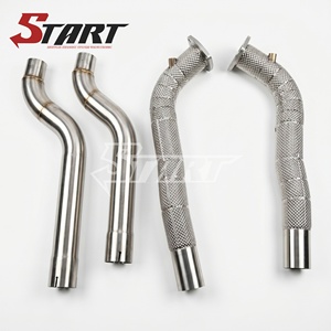 Collecteur d'échappement haute performance pour Maserati Quattroporte M139 4.7L V8 Sport GT S 2008-2012 en acier inoxydable sans catalyseur - Product Image 1
