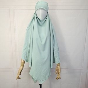 ฮิญาบแบบมุสลิมสีทึบผ้าคลุมศีรษะสไตล์ตุรกี - Product Image 6