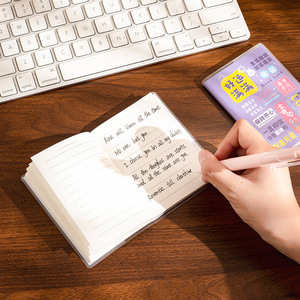 Cuaderno inspirador A7 con funda de goma, mini cuaderno creativo con líneas, regalo para estudiantes, cuaderno de bolsillo con encuadernación perfecta e impresión digital. - Product Image 3