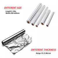 Feuille d'aluminium 200Sq. Ft Restaurant Home Usage Rouleau d'emballage en aluminium jetable pour la cuisson des friteuses et des fours à air comprimé
