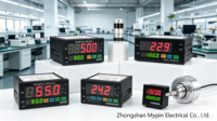 Compteur de régime numérique à 6 chiffres pour montage sur panneau, mesure de la fréquence et de la vitesse, précision 0,1 % FS, communication MYPIN RS232 Modbus-RTU, 90-260V AC/DC