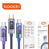 Cable de Carga Rápida Toocki Premium C-C de 100 W, Cable de Sincronización de Datos con Entrega de Energía, Múltiples Opciones de Color para Preferencia Personal