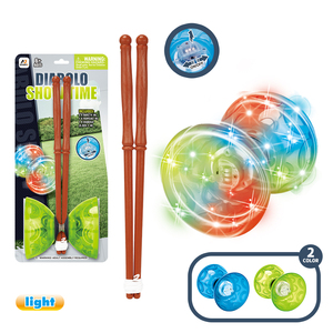 Juguetes de <span class=keywords><strong>malabares</strong></span> para niños Light Up Diabolo Toy Cuerda ajustable LED Diabolo Sets - Product Image 2