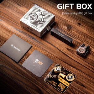 Đồ chơi giảm stress dạng xoay tay bằng kim loại đen <span class=keywords><strong>EDC</strong></span> Twin Linkage Push Card Fingertip Gyro Tide Play dành cho bé trai - Product Image 5