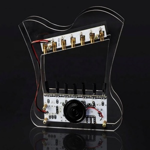 Microcontrolador 51, órgano electrónico láser, piezas de repuesto electrónicas para bricolaje, kit de entrenamiento de soldadura HU-013 - Product Image 3