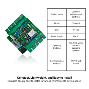 บอร์ดควบคุมการเข้าออก Wiegand SDK 2 ประตู โมดูล PCB สำหรับโซลูชันความปลอดภัยที่เชื่อมต่อได้อย่างราบรื่น รองรับโปรโตคอล TCP UDP HTTP MQTT - Product Image 5