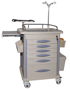 BR-ET003 악기 간호 병원 고품질 의료 장비 충돌 카트 바퀴 IV 스탠드 테이블 비상 트롤리 - Product Image 1