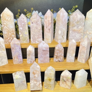 Vente en gros de cristaux naturels de haute qualité polis, pointe d'améthyste <span class=keywords><strong>rose</strong></span> Druzy avec décoration de géode de quartz - Product Image 4