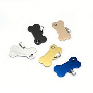 Wholesale Bone Shaped Metal Keychain DIY Accessories - Product Image 1