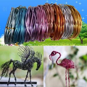 <span class=keywords><strong>Fil</strong></span> d'aluminium artistique anodisé rond de 1,5 mm, couleur or, argent, coloré, <span class=keywords><strong>fil</strong></span> métallique souple pour bijoux - Product Image 3