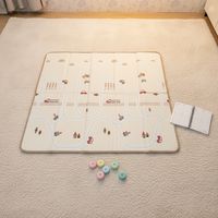 Tapis de jeu pour bébé en mousse IXPE, surface plane, sans bosses, s'adapte parfaitement au sol, coussin stable pour les activités quotidiennes des tout-petits en intérieur
