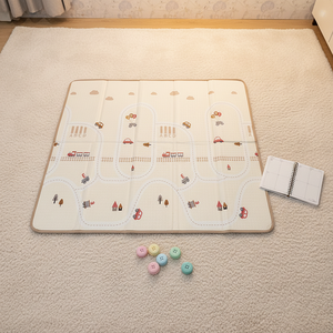 Tapis de jeu pour bébé en mousse IXPE, surface plane, sans bosses, s'adapte parfaitement au sol, <span class=keywords><strong>coussin</strong></span> stable pour les activités quotidiennes des tout-petits en intérieur - Product Image 6