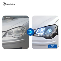 Autoscheinwerfer für VW Polo LED-Scheinwerfer Projektorlinse 2006-2010 Vento Dynamisches Signal Frontscheinwerfer DRL Autozubehör